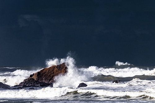Storm aan de kust