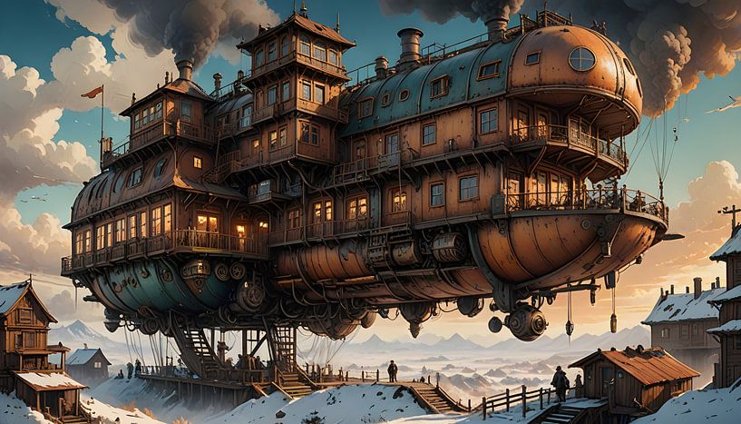 Zeppelin, Steampunk by Nick Wendt