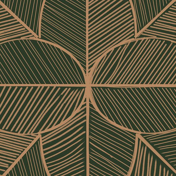 Feuille tropicale peinte à la main par Mad Dog Art