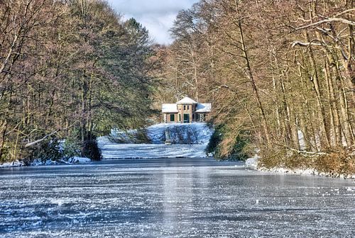 De vijver in Park Zypendaal op een winterse ochtend.