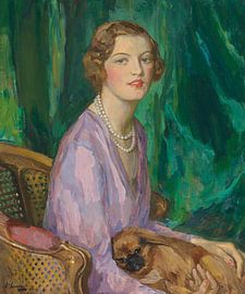 Woman with Dog by Antonije Lazovic