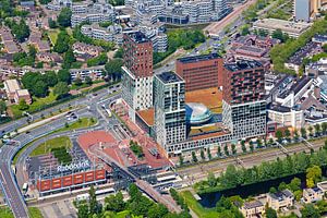 Luchtfoto Spazio Zoetermeer centrum van Anton de Zeeuw