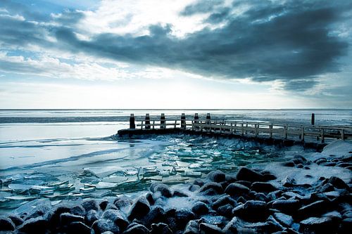 Kruiend ijs  Afsluitdijk