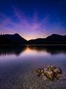 Abenddämmerung am Walchensee von Denis Feiner Miniaturansicht