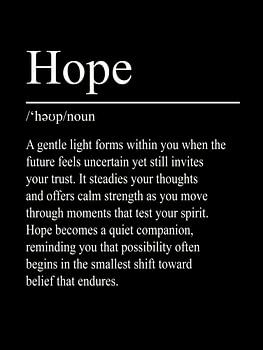 Hope Definition – Black