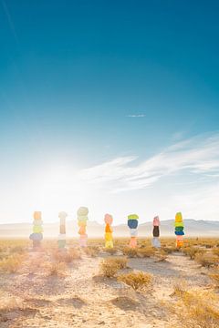Seven Magic Mountains Sunrise by Bethany Young Photography