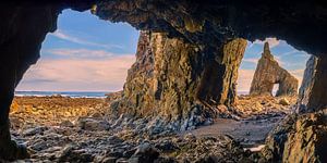 Panorama von Playa de Campiechos, Asturien, Spanien