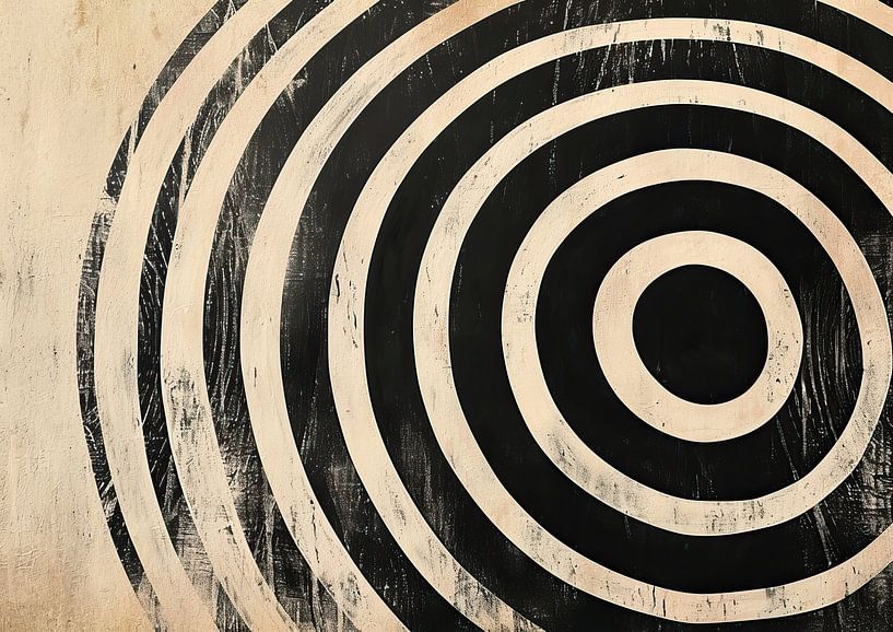 Motifs de cercles usés par les intempéries par Art Merveilleux