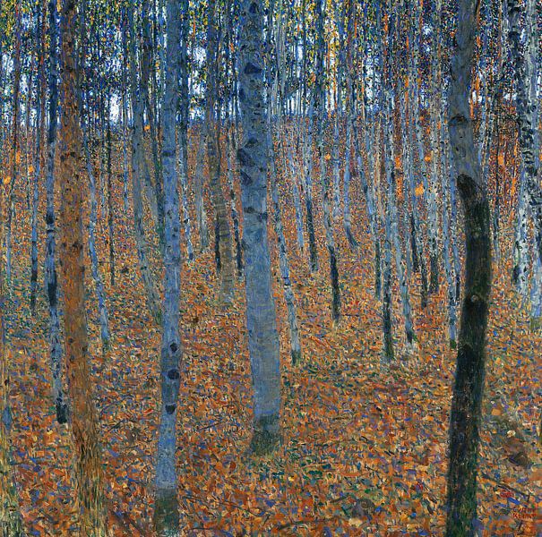 Gustav Klimt. Beech Grove von 1000 Schilderijen