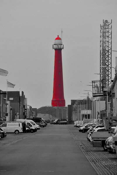 Leuchtturm von IJmuiden von Ger Nielen