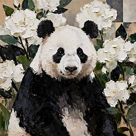 Wildlife - Untamed Grace - Panda 3 by Johannas Art Creations