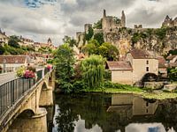 View of Angles-sur-l'Anglin, France