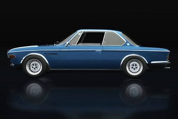 BMW 3.0 CSI 1971 Zijaanzicht van Jan Keteleer (JanKé): Een reis voorbij het canvas