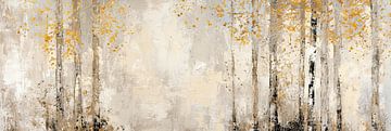 Goud Abstract | Whispers of Sublime Ember van Kunst Kriebels