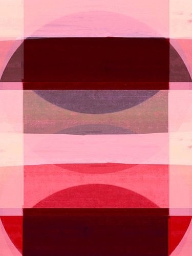 Abstract Organic Forms Summer Ruby