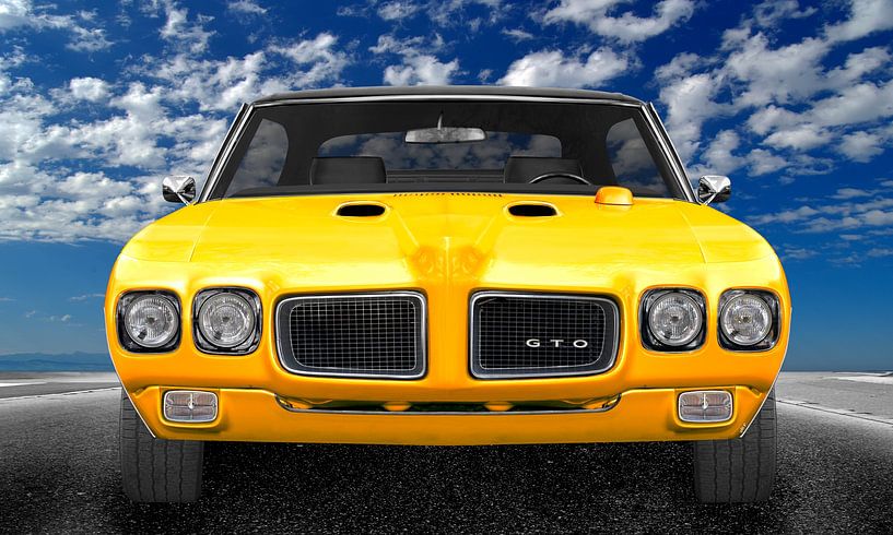 1967 Pontiac GTO in yellow by aRi F. Huber