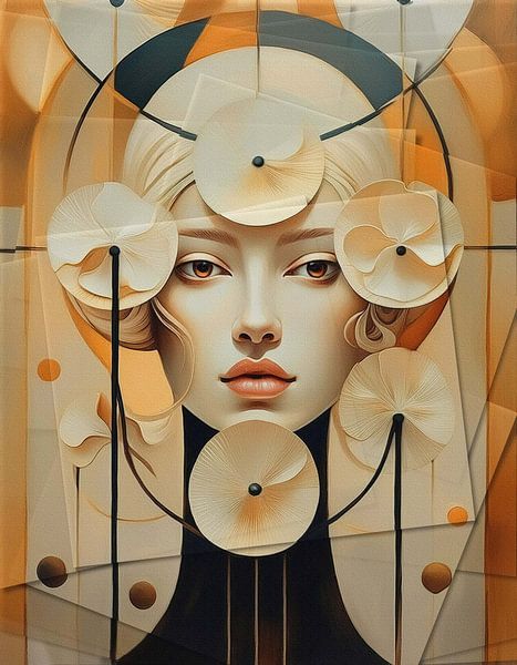 Abstraktes Porträt - Tischler von Moonheart Artworks