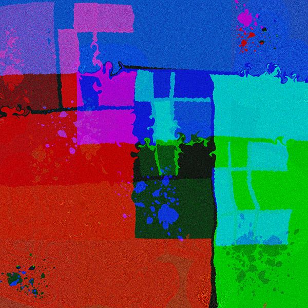 Colourful abstract by Welmoed van der Meer