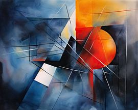 Abstrakt in Waterverf 85922