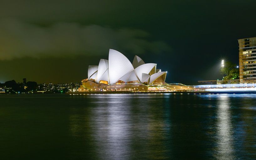 Sydney, Opernhaus am Abend von Atelier Liesjes