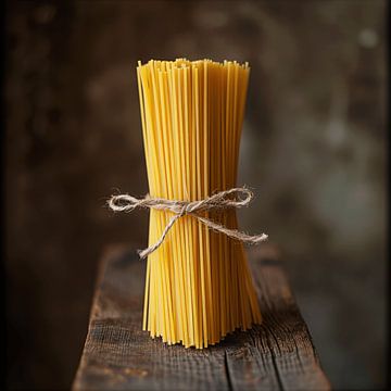 Spaghetti bundel - Perfecte keukenposter van Poster Art Shop