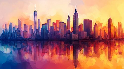 Manhattan Dreams - Skyline at sunset