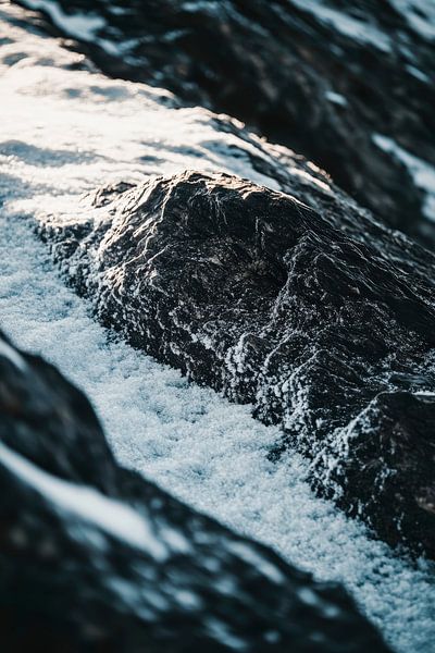Water flow over rocks - nature shot by Poster Art Shop