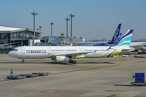 Air Busan Airbus A321-200 passagiersvliegtuig.