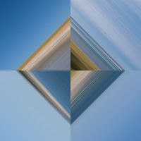 Diamond of sand, sea and sky