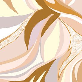 Modern Abstract | Brown Beige Purple by Bohomadic Studio