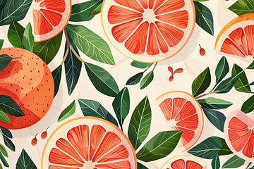 Grapefruit van Poster Art Shop