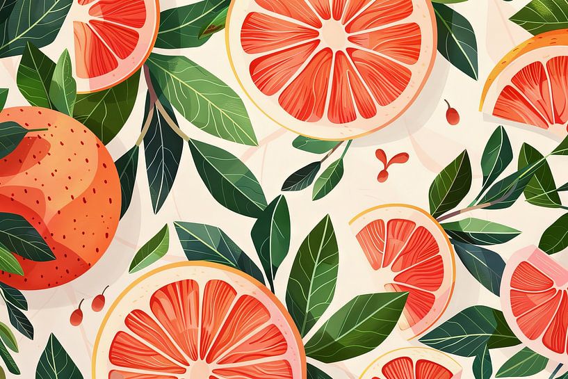 Pamplemousse par Poster Art Shop