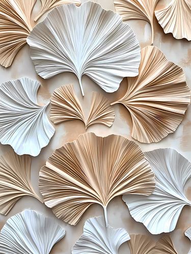 Papieren Ginkgobladeren