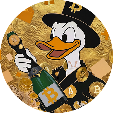 Scrooge McDuck Baded in Bitcoin van Frank Daske | Foto & Design