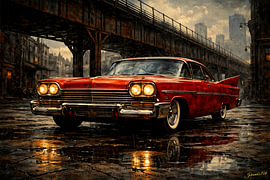 Een rit door de geschiedenis – Plymouth Fury – 1958 van Johannas Art Creations