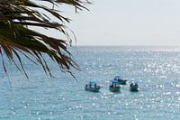 Boats off the coast of Tulum