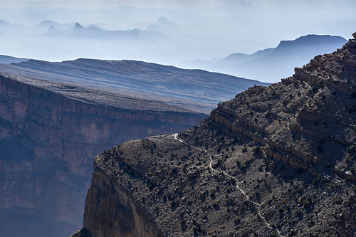 Wadi Ghul, de Grand Canyon van Oman