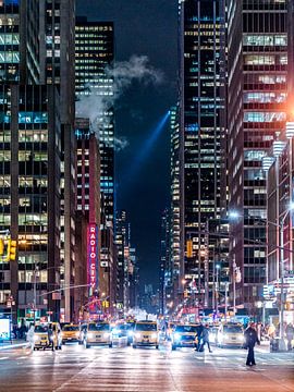 New York City by Night - 6th Avenue