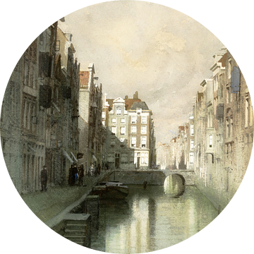 Aquarel Rotterdam van vóór 1900