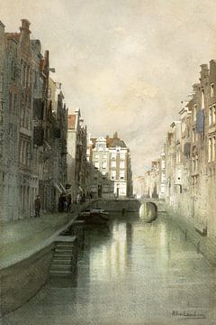 Aquarel Rotterdam van vóór 1900 van Affect Fotografie