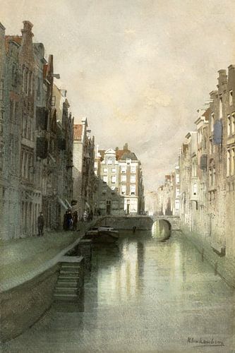 Aquarel Rotterdam van vóór 1900