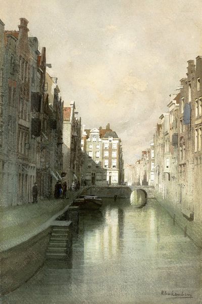 Aquarell Rotterdam vor 1900 von Affect Fotografie