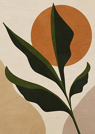 Minimalistische Tropische Botanische Wandkunst von Online Arts