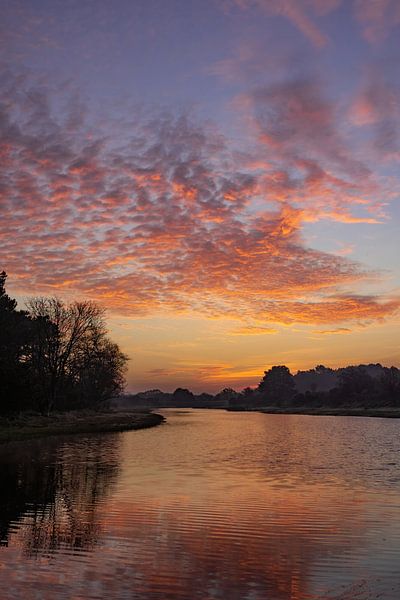 Dutch sky with sunrise by Marlou Beimers