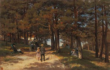 Een blik vanuit het park, 1875, Berndt Lindholm