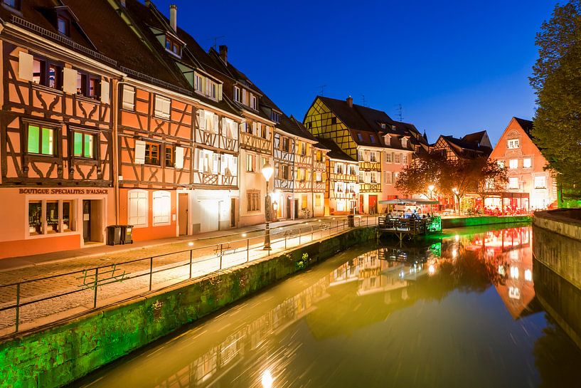 Colmar in France at night by Werner Dieterich