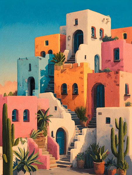Sunset Terraces van Gypsy Galleria