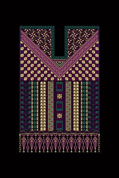 Modèle d'ornement Tatreez 72 sur Richard Laschon