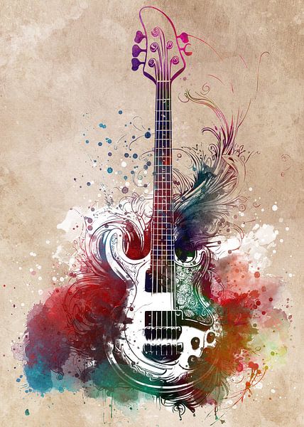 Bass guitar music art #guitar by JBJart Justyna Jaszke