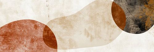 Minimalisme panorama abstract boho en japani kunst vormen